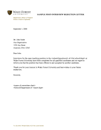 Valid How To Turn Down A Job Interview Sample Letter You Can Download For Full Letter Resume Template Here H Letter After Interview Lettering Cashiers Resume