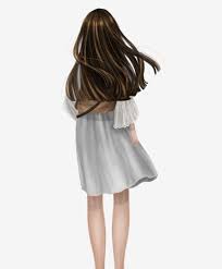 Saia Branca Menina Menina Vista Traseira Menina Pe No Vento Menina De Cabelos Compridos Menina Pura Qingchun Falta Irma De Volta Imagem Png E Psd Para Downlo Long Hair Styles Girl