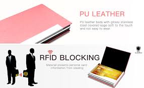Professional designed to protect and organize your cards, keep your cards undamaged in this pocket. Amazon Com Business Card Holder Business Card Case Luxury Pu Leather Stainless Steel Multi Card Case Business Card Holder Wallet Credit Card Id Case Holder For Men Women Pink