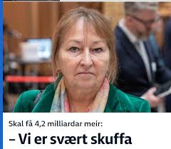 Når vi, kona og jeg, får noen milliarder, da jeg bli like glad som hun  her...
