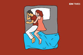 Gambar kartun ibu hamil dan suami romantis. 10 Makna Posisi Tidur Pasutri Gambarkan Kondisi Hubunganmu