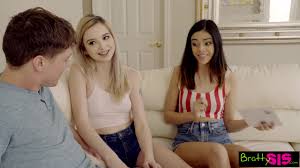 Impudent guy wants to fuck his step sisters friend