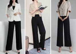 Quần ống rộng mang giày bệt