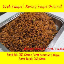 Tempe merupakan makanan asli orang indonesia yang sangat populer. Kering Tempe Kalori