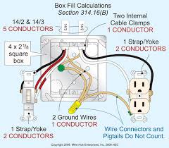 This shows wiring a light switch when the power comes into the light outlet first. Box Fill Calculations Ec M