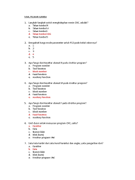 Download soal dan kunci jawaban cnc kelas xi. Soal Uas Kelas Xii Tmp Cnc