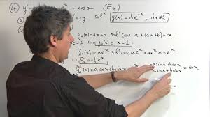 Exercice 1 Equations Differentielles 06991 Youtube