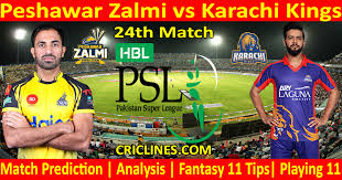 The pakistan cricket board (pcb) started considering the remaining matches of the. Today Match Prediction Peshawar Zalmi Vs Karachi Kings Psl T20 2021 24th Match Who Will Win Wicketadda