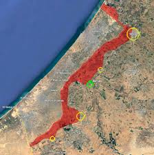 Israel - Gaza: IDF have fully retaken the settlement of Reim from Hamas. :  rMapPorn