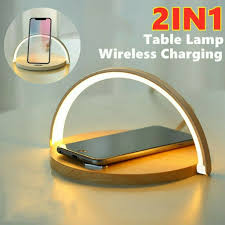 4 in 1 wireless charger stand led desk lamp us. Led Table Lamp Spiral Desk Lamp With Qi Fast Wireless Charger Reading Light Uk Ebay