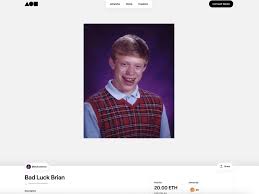Elon musk destroys dogecoin as he brings crypto memes to his episode of snl. Bad Luck Brian Meme Sells As Nft Crypto Art For 36 000 In Ethereum