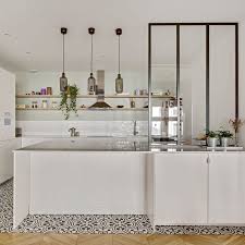 Cuisine Avec Verriere Cuisine Verriere Cuisine Blanche Meuble Salle De Bain