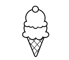 Please note that this part of the ice cream should be noticeably wider than the bottom part. Handmade Clear Rubber Ice Cream Cone Stamp Etsy Ice Cream Cone Drawing Ice Cream Cone Unicorn Birthday Cards