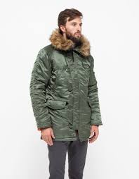 Slim Fit N 3b Parka In Sage In 2019 Parka Sweater Jacket