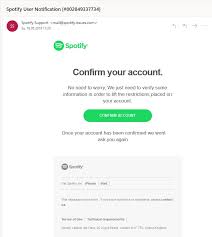 To give approval to : Achtung Spotify Phishing Confirm Your Account Anti Spam Info