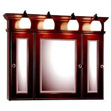 Medicine Cabinets 36 Inch Rounded Profile Tri View Medicine Cabinet With Lights By Stras Lighted Medicine Cabinet Bathroom Medicine Cabinet Amazing Bathrooms