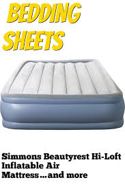 Simmons Beautyrest Hi Loft Inflatable Air Mattress Raised Profile Air Bed With External Pump Q In 2020 Inflatable Air Mattress Mattress Air Mattress