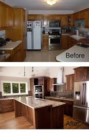 Kitchen Pictures Of Kitchen Remodels Before And After Mahogany Cabinet Brown Brick Kitchen Remodel Small Freestanding Kitchen Kitchen Remodel Before And After