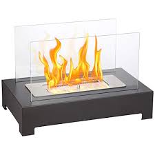 Ethanol fire pit table top. Xbeauty Tabletop Fireplace Indoor Ventless Bio Ethanol Fire Pit Built In Recessed With Safety Glass Long Lasting Burn Time Transparent Without Base Heating Cooling Air Quality Gel Ethanol Fireplaces Rapidinfrastruktur Com