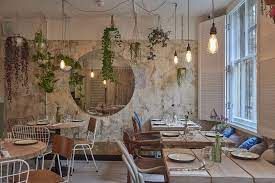Strut Cluck Mediterranean Restaurant Shoreditch London Bar Design Restaurant Restaurant Design Restaurant Interior