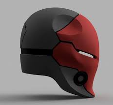 Red Hood Cyborg Ninja Helmet 3d Print Model Red Hood Helmet Red Hood Helmet Concept