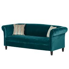 Share on facebook share on twitter. Sofa Aviva 3 Sitzer Samt Turkis Home24