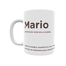 Taza Con El Significado Del Nombre Mario