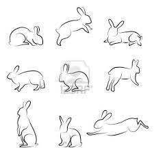 rabbit drawing set rabbit drawing rabbit tattoos bunny drawing