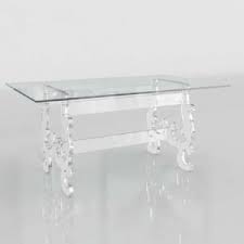 La brea crystal table lamp $300.00. 3d Wisteria Acrylic And Glass Dining Table Glancing Eye