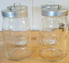 Ikea Burken Glass Jars Set Of Four Ebay Glass Jars With Lids Gallon Glass Jars Glass Canisters