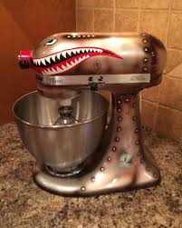 Stand Mixer With Bomber Shark Teeth Funny Pictures Kitchen Aid Kitchen Aid Mixer