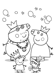 Free printable peppa pig coloring pages are a fun way for kids of all ages to develop creativity, focus, motor skills and color recognition. Coloring Page Peppa Pig Coloring Home