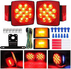 The item you selected, waterproof, under 80 inch led trailer light kit with 25 foot wiring harness, part # tll9rk, has encased led diodes. Amazon Com Carrep Boat Trailer Light Kit Waterproof 12v For Submersible Heavy Duty Utility Led Trailer Lights Trailer Light 2pcs Square Trailer Light Automotive