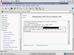 Setup Stand Alone Kaspersky Anti Virus 5 7 Workstation On Linux Redhat
