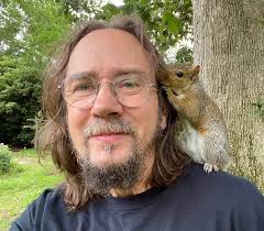 Squirrel sneaks into enclosure and eats nuts