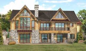 Many of our clients are interested in building smaller, cozy and sensible homes, but love the qualities of a timberframe. Home Timber Frame Hybrid Floor Plans Wisconsin Log Homes House Plans 46574