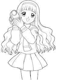 Livre de coloriage, jeune fille dans un peignoir — image avec coloriage fille. Coloriage Fille Manga Avec La Camera Dessin Gratuit A Imprimer