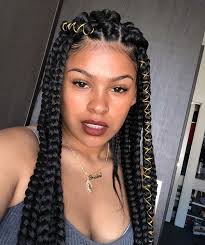 Thick Braids Box Braids Hairstyles For Black Women Box Braids Hairstyles Medium Box Braids This is known as a ghana braid, or a feed in braid. thick braids box braids hairstyles