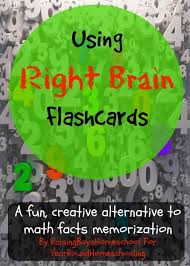 Using Right Brain Flashcards Teaching Math Facts Brain Math Math Facts
