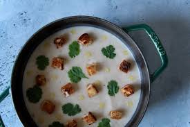 Creamy Cauliflower Soup By Frederic Anton Casserole Chocolat In 2020 Creamy Cauliflower Soup Creamy Cauliflower Croutons Homemade