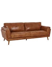 luca hendrix ii 3 seater sofa cognac 117 farmers furniture living room furniture sofas furniture shop