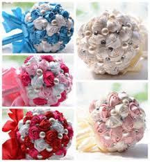 Bridal bouquet at the charles river museum of industry and innovation in waltham, massachusetts romantic bouquet for wedding at hidden waters in waxahachie, texas bridesmaids in blue dresses for wedding at machine shop in minneapolis, minnesota Buy Blue Bridal Bouquet Online Shopping At Dhgate Com