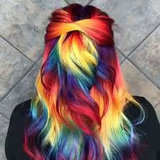 Rainbow Hair Hair Rainbow Rainbow Hair Rainbow Hair Color Bright Hair Colors