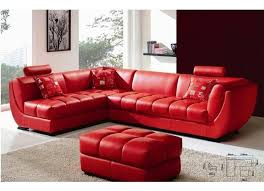 Louella Cherry Red Leather Sectional Sofa Living Room Furniture Set Red Sectional Sofa Red Leather Sofa Leather Living Room Furniture