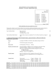 Pa 28 Cherokee Type Certificate