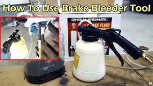 Flushing your brake fluid is easy job and will improve your braking. How To Use Hf Pneumatic Brake Fluid Bleeder One Person Job Youtube