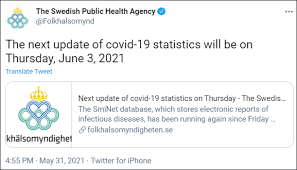 Today is 07.06.2021, so the number of days until 31 may 2022 is: Health Agency From Sweden Closes Sminet After Hacking Attempts