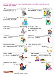 Present Simple Vs Present Continuous Exercises Intermediate Level Pdf Present Simple And Present Continuous Interactive And Downloadable Worksheet You Can Do The Exe Grammar For Kids English Lessons For Kids 2nd Grade Worksheets