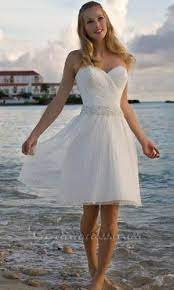 Notes And Signs Short Wedding Dress Beach Wedding Dresses Strapless Tea Length Wedding Dress