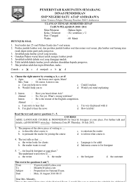 19 feb 2021 — kisi kisi soal bahasa inggris kelas 7 semester 1 kurikulum 2013 kisi. Soal Essay Bahasa Inggris Kelas 9 Semester Text Report Jawabanku Id